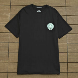Chrome Hearts Green Logo Black T-shirt