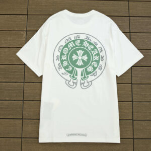 Chrome Hearts Green Logo White T-Shirt.