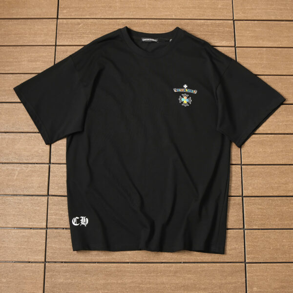 Chrome Hearts MultiColor Logo T-shirt - Black