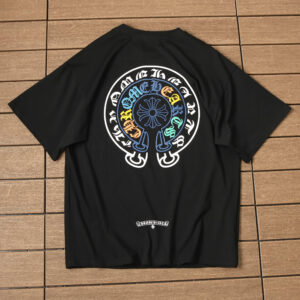 Chrome Hearts MultiColor Logo T-shirt - Black.