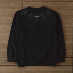 Chrome Hearts Neck Cross Sweatshirt - Black.