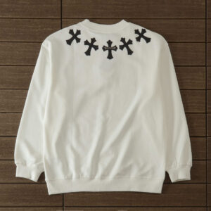 Chrome Hearts Neck Cross Sweatshirt - White.