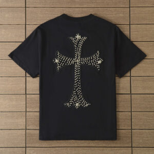 Chrome Hearts RInestone Logo T-shirt - Black.