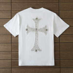 Chrome Hearts RInestone Logo T-shirt - White.