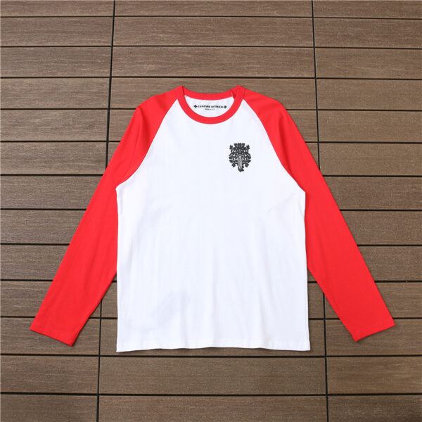 Chrome Hearts Red Sleeves Sweatshirt - White