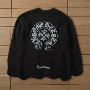 Chrome Hearts Ripped Sweatshirt - Black.