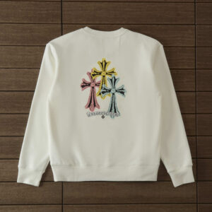 Chrome Hearts Triple Cross Sweatshirt - White.