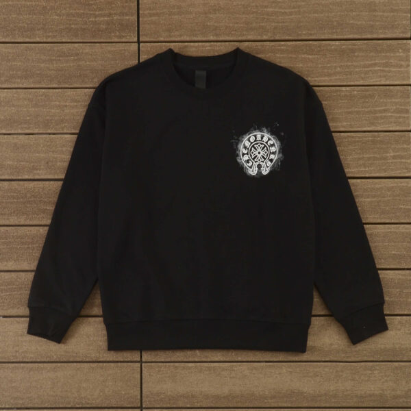 Chrome Hearts White Logo Sweatshirt - Black