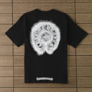 Chrome Hearts White Logo T-shirt - Black.